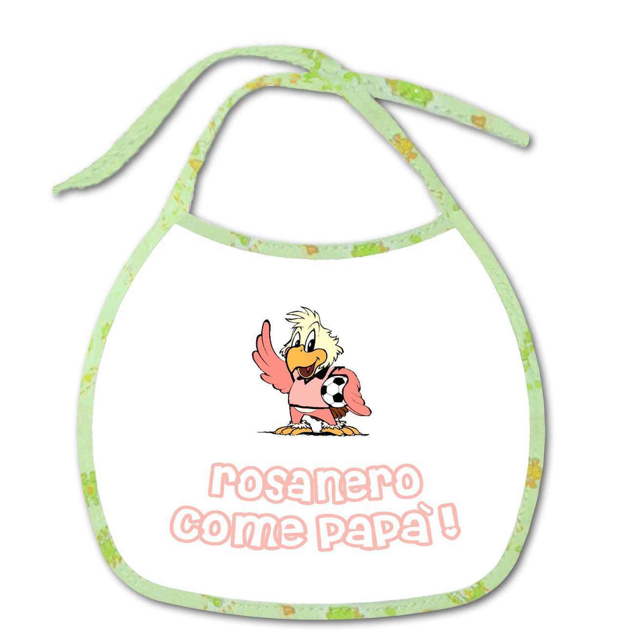 Bavetta Bavaglino personalizzabile Tifoso Palermo rosanero come papa'