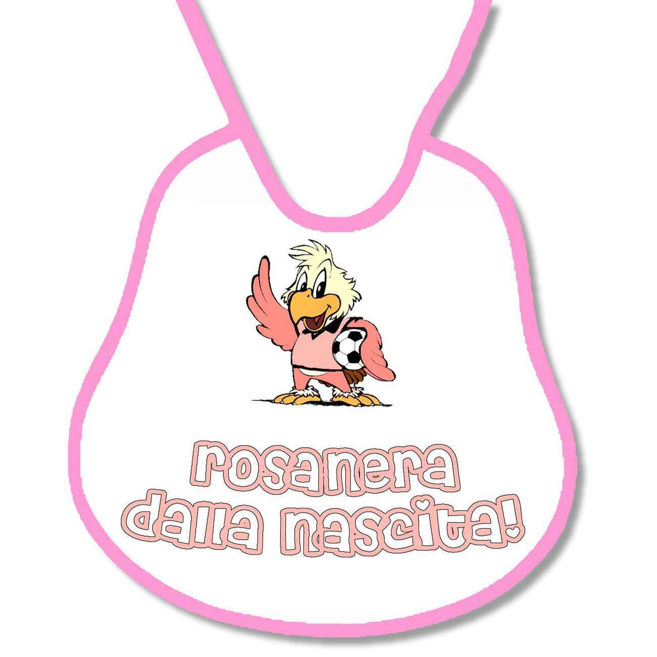 Bavetta Bavaglino personalizzabile Tifoso Palermo Rosanera dalla nascita