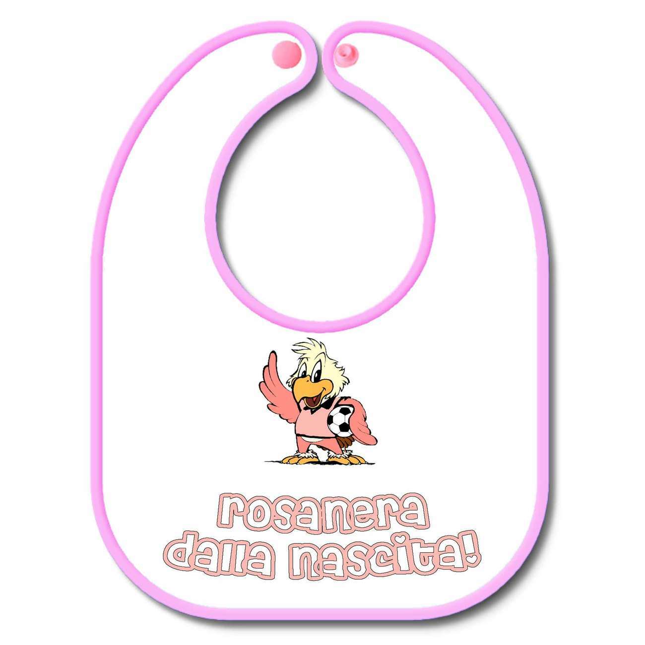Bavetta Bavaglino personalizzabile Tifoso Palermo rosanero dalla nascita