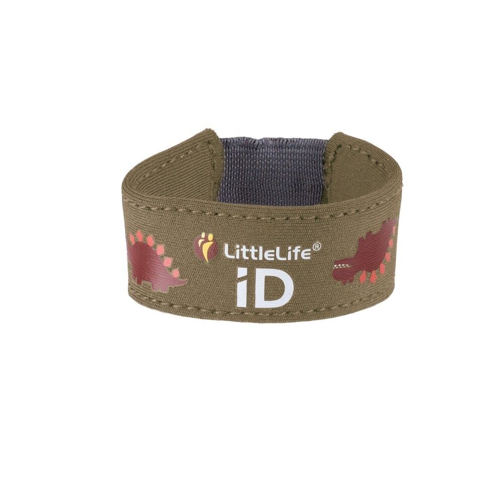 Littlelife Child ID Bracelet - Cinturino di sicurezza con ID Slips - Dinosauro