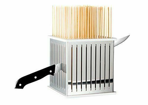 CUBO INOX PER ARROSTICINI 100 PZ FABBRICA DI SPIEDINI E DI ARROSTICINI (35627)