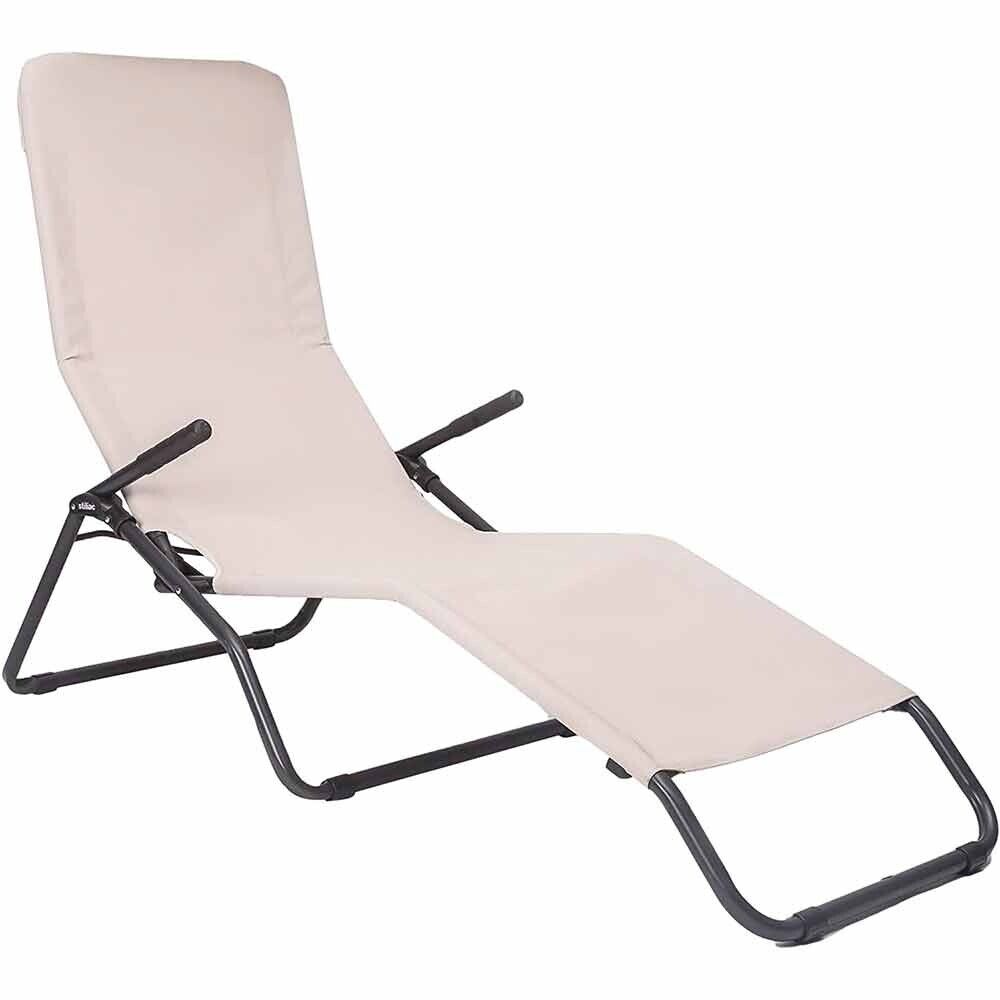 SDRAIO LETTINO DA GIARDINO RELAX PISCINA PASHA STILIAC BEIGE ITALY