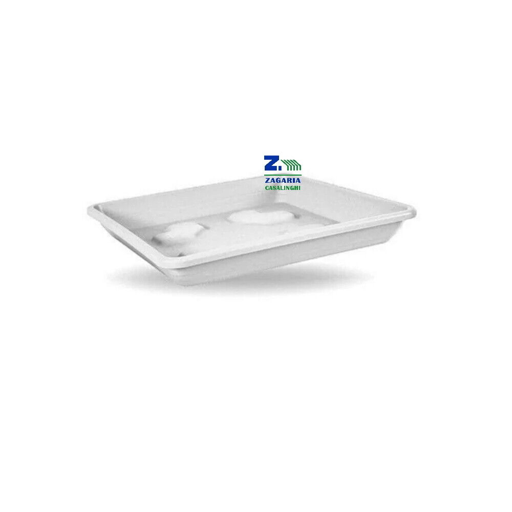 SOTTOVASO QUADRATO IN PLASTICA CM 36X36 COLOR BIANCO PER VASO QUADRATO CM 38X38