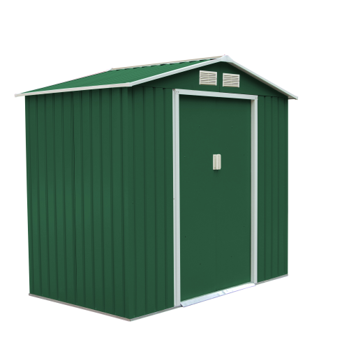 Casetta box per attrezzi mt 2,13x1,27x1,95 in lamiera zincata capanno giardino