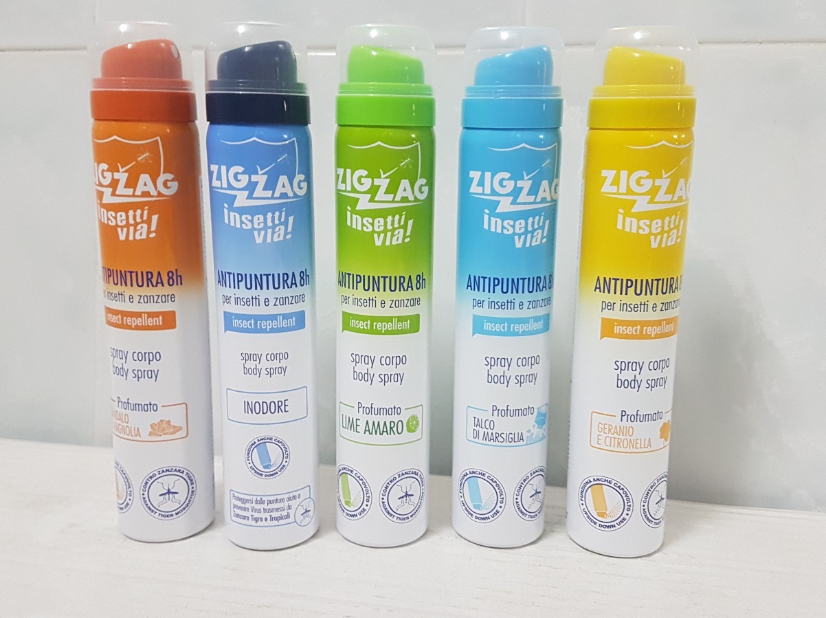 ZIG ZAG INSETTI VIA SPRAY CORPO REPELLENTE X INSETTI E ZANZARE TIGRE PROFUMATO
