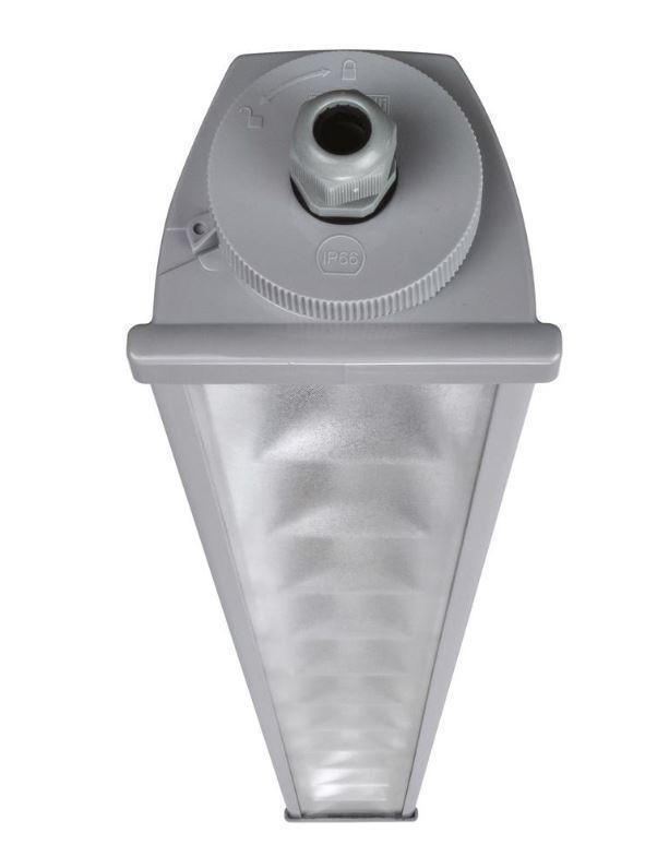 Plafoniera led acciaio reg Beghelli 2x36W M1200 4000K IP66 - A236RD