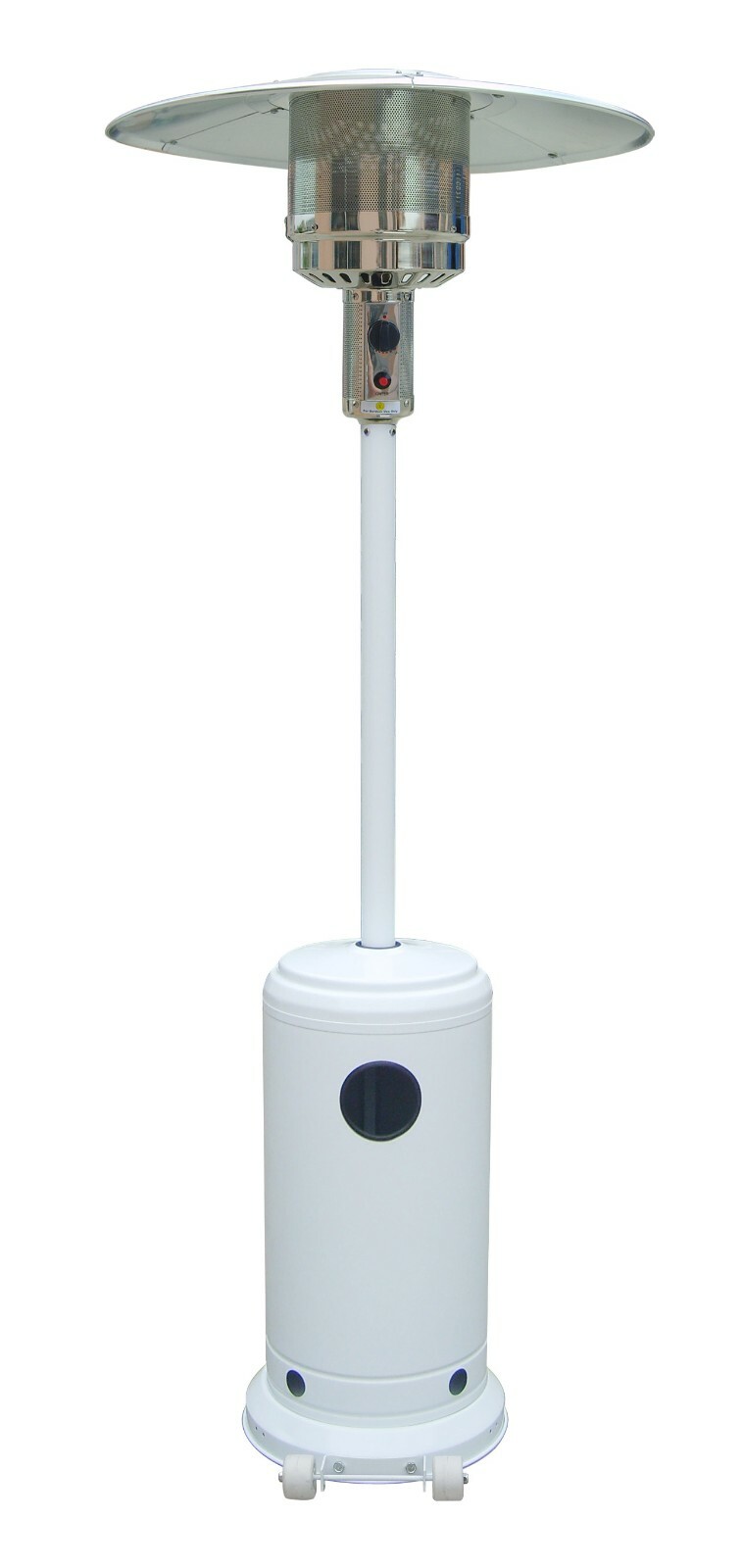 Stufa gas da esterno Qlima PGU2013 bianco, 13 kW, 92 mq, fungo patio, terrazza