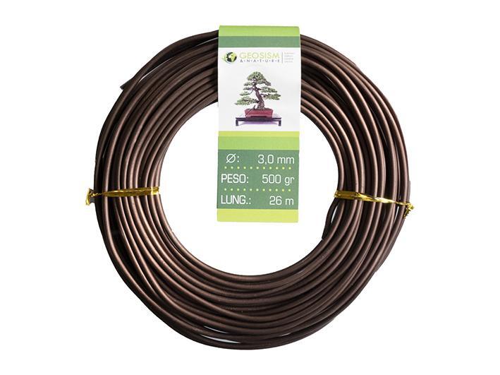 Filo di alluminio ramato (alluminio-ramato) Geotools 3,0 mm per bonsai, 500 gr,