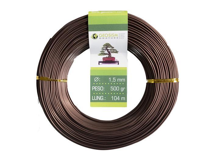 Filo di alluminio ramato (alluminio-ramato) Geotools 1,5 mm per bonsai, 500 gr,