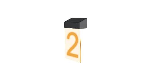 OPASOLAR Targhetta solare con numero civico per porta, targhetta, (g4t)