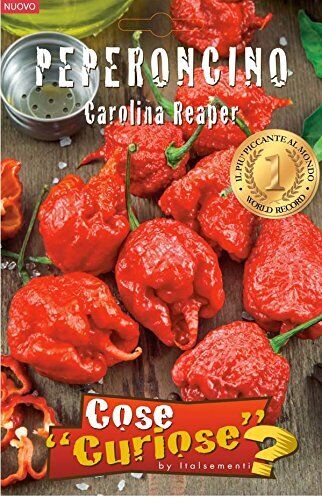 Semi - Peperoncino Carolina Reaper (Capsicum Chinense) 1° World Record (e1o)