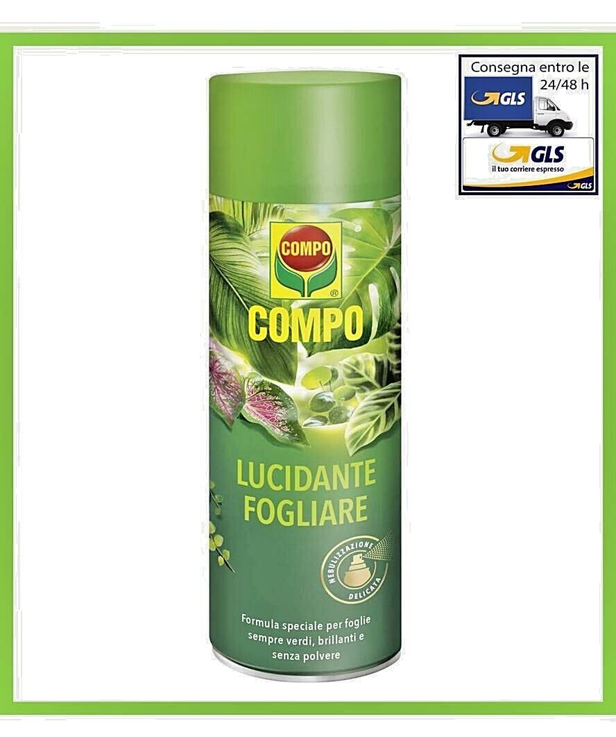 Compo Lucidante Fogliare Spray per Foglie Verdi Lucide. Protegge  Lucida Foglie