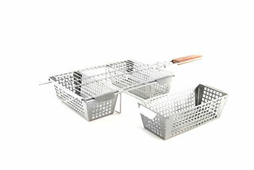 Cestello in acciaio inossidabile a 3 scomparti Charcoal Companion (V5f)