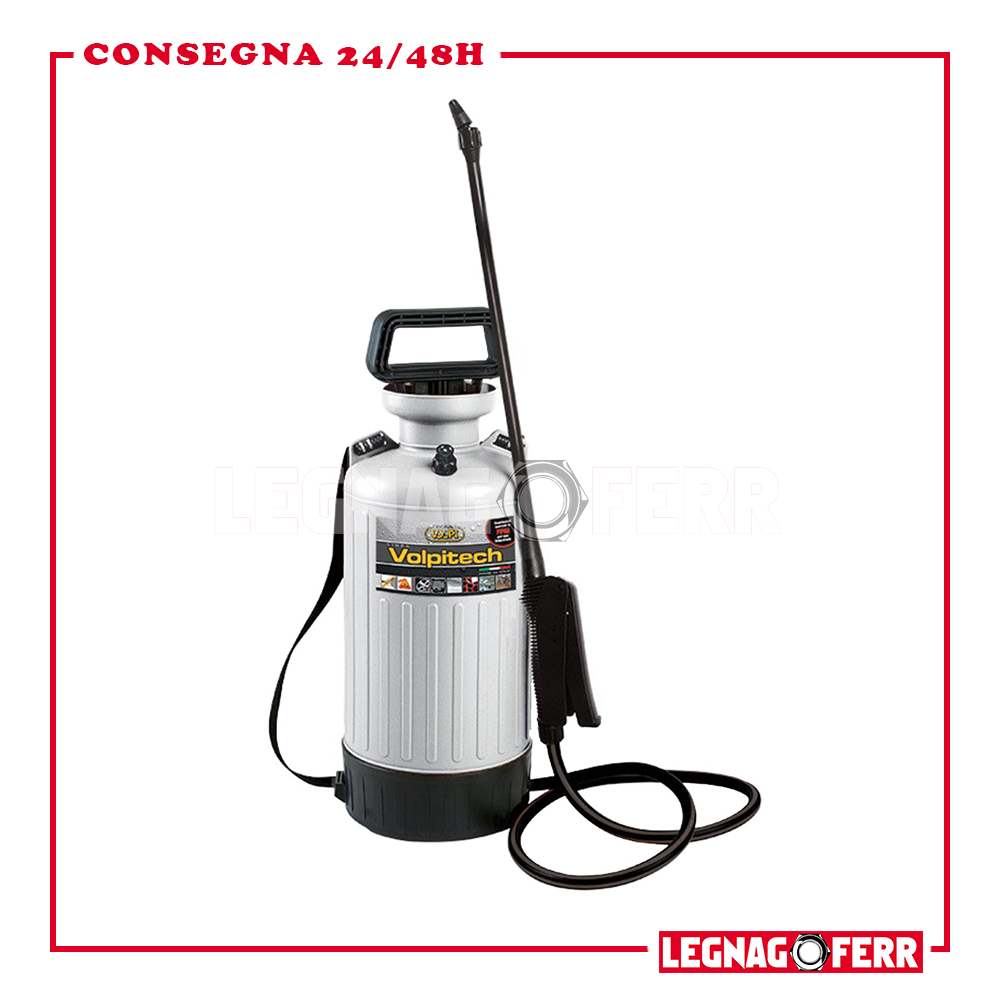Pompa a Pressione a Tracolla Irroratrice 6 LT VOLPITECH 6 con guarnizioni in FPM