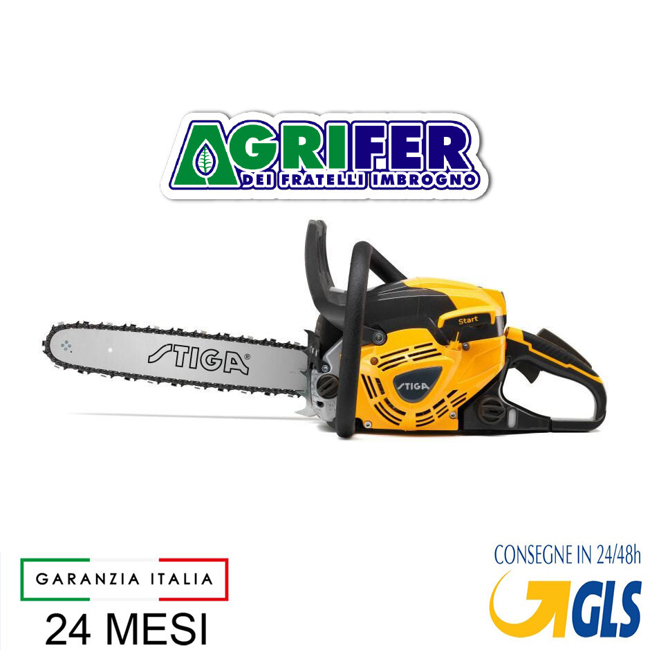 Motosega con motore a scoppio da 46,5 cc  STIGA 466 BARRA 18"