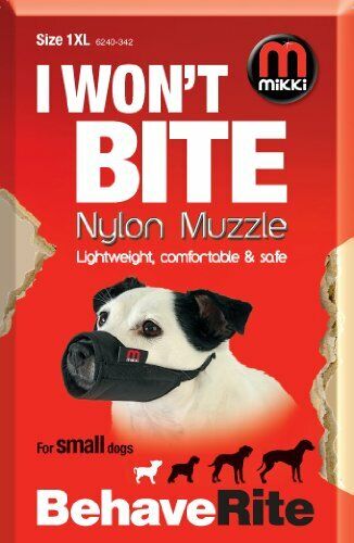 Mikki - Museruola da addestramento cane, semplice da indossare e non (W2x)