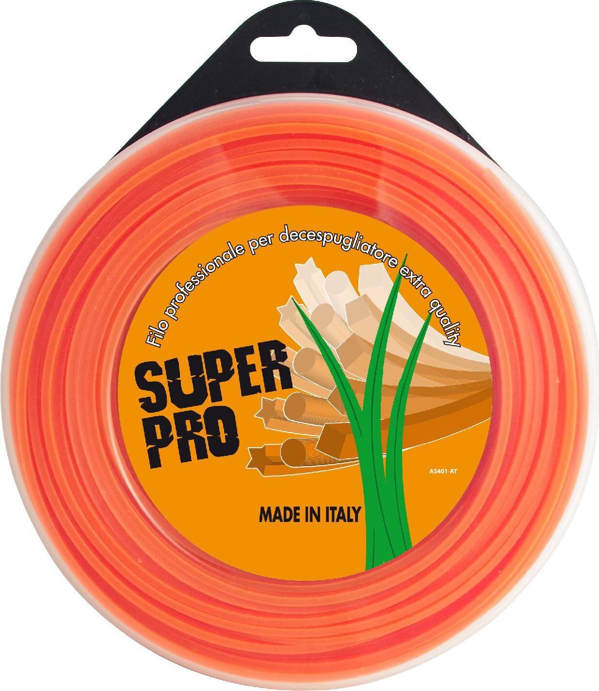 AGP Filo in Nylon per Decespugliatore Quadro 3x45 Mt Arancione