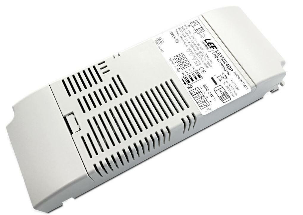LEF ALIMENTATORE DRIVER LED 24VDC 150W DIMMERABILE CON PULSANTE POTENZIOMETRO 1-