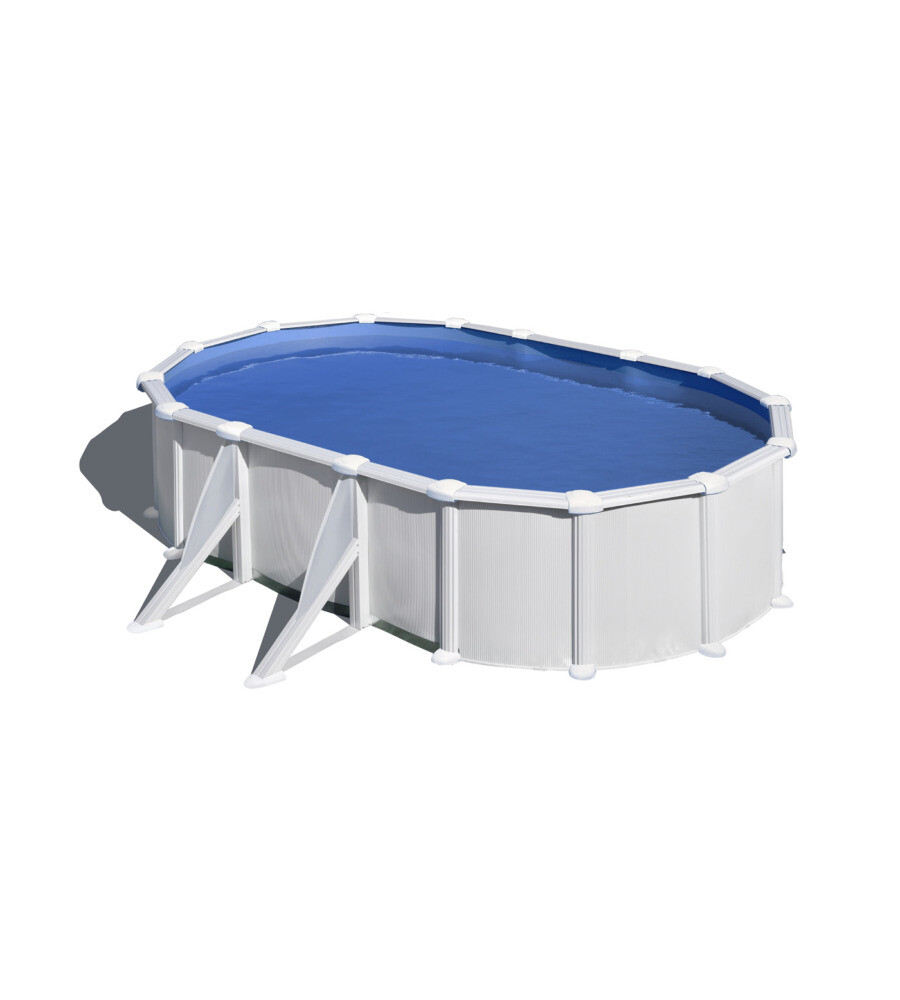 PISCINA FUORI TERRA OVALE 610X375X120 CM "FIDJI" CON FILTRO A SABBIA, SKIMMER...