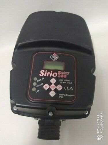 SIRIO ENTRY230 INVERTER MONO FASE 12A CONTROLLO ELETTROPOMPE MAX KW1,5HP 2,0 ITA