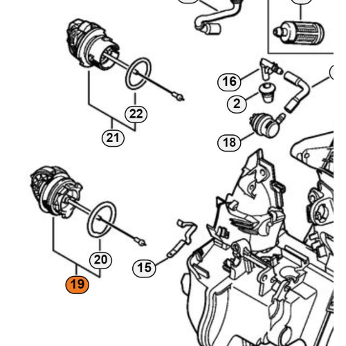 STIHL TAPPO MISCELA MS 192 193 194 T 210 DECESPUGLIATORE FS 130 310 410 E ALTRI