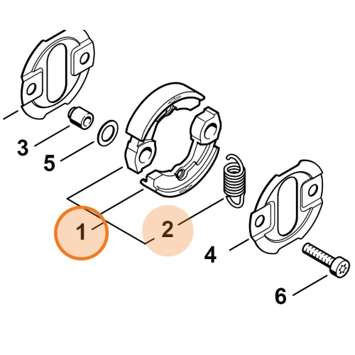 STIHL FRIZIONE PER  FS 130 110 100 90 SP 90 HT 101 105 131 135 KM 90 100 130 R