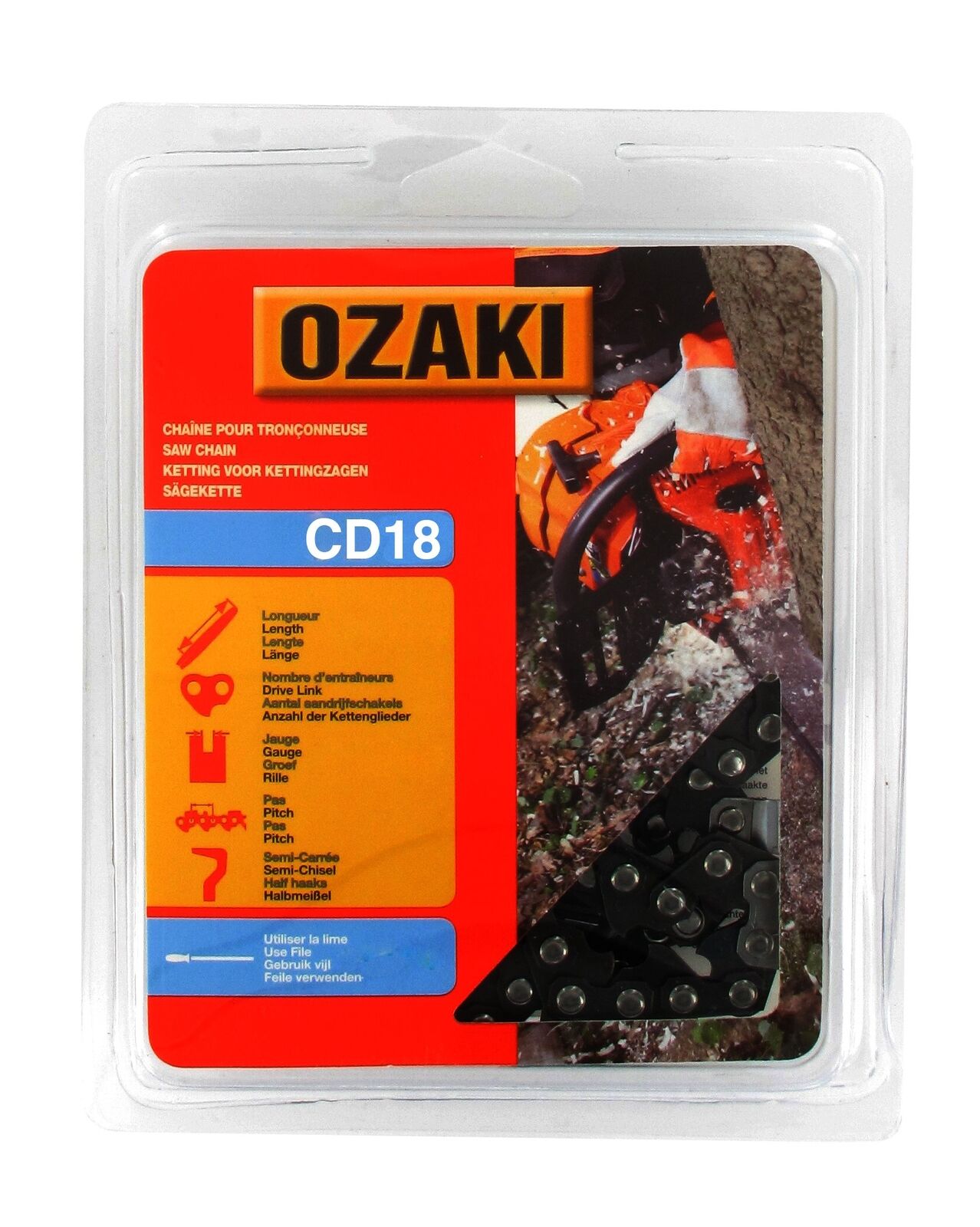 Greenstar 12827 - Catena per motosega 404 .063 68E CD18