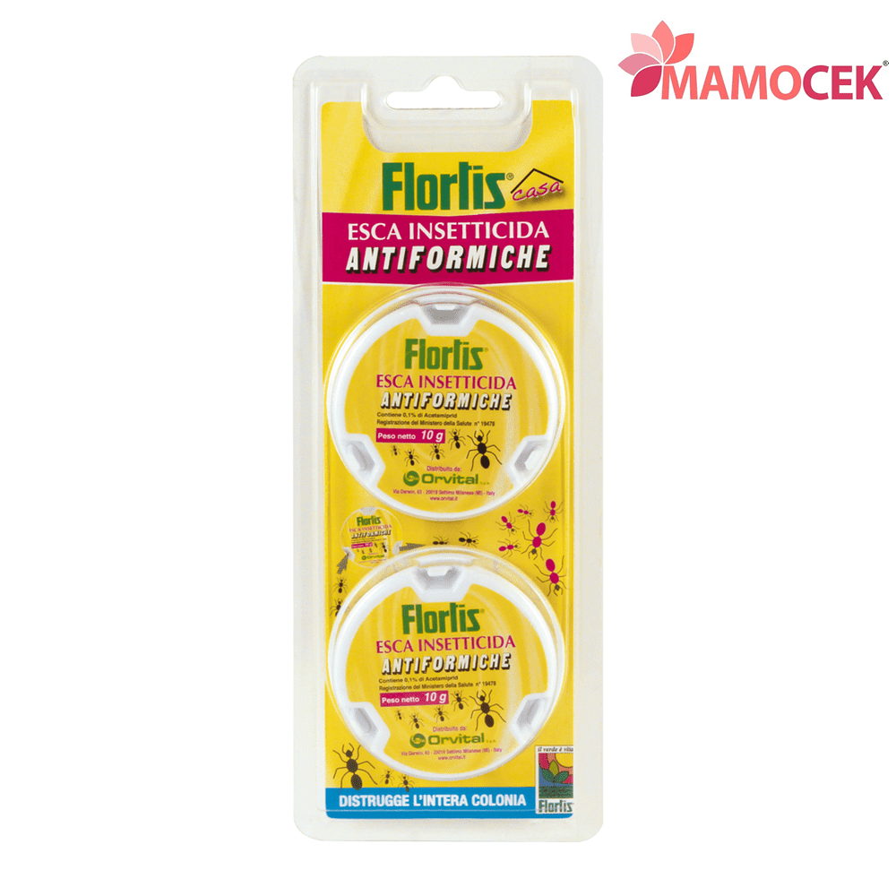 FLORTIS Esca insetticida antiformiche 2 trappole gel 10g formiche