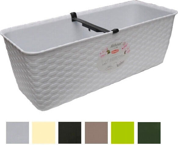 Vaso Natural Rettangolare Tortora 40x16 h. 13 Stefanplast 73707