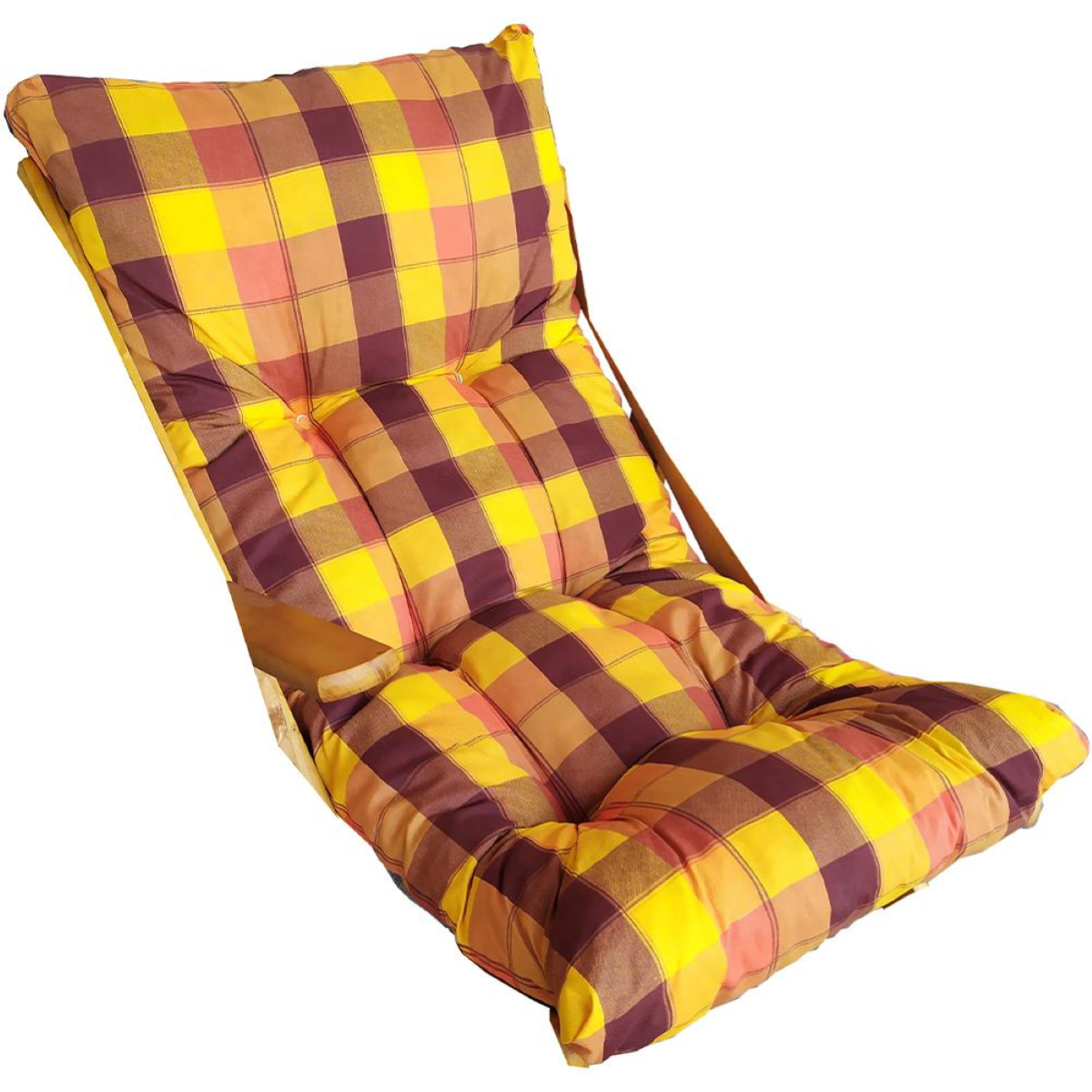 Cuscino imbottito per poltrona relax sdraio o dondolo - Arancio