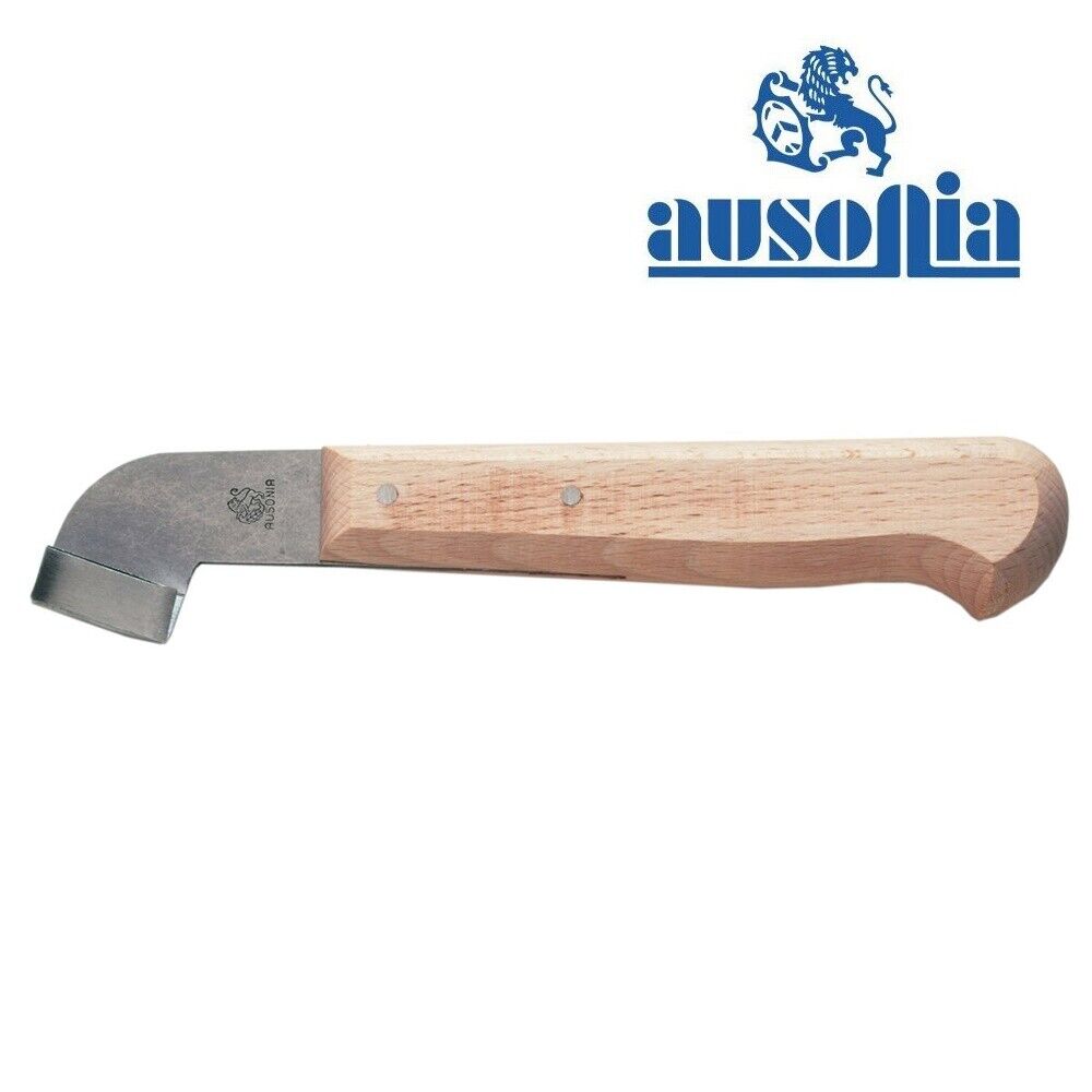 COLTELLO DA INNESTO INNESTARE A TRIANGOLO MANICO LEGNO AUSONIA