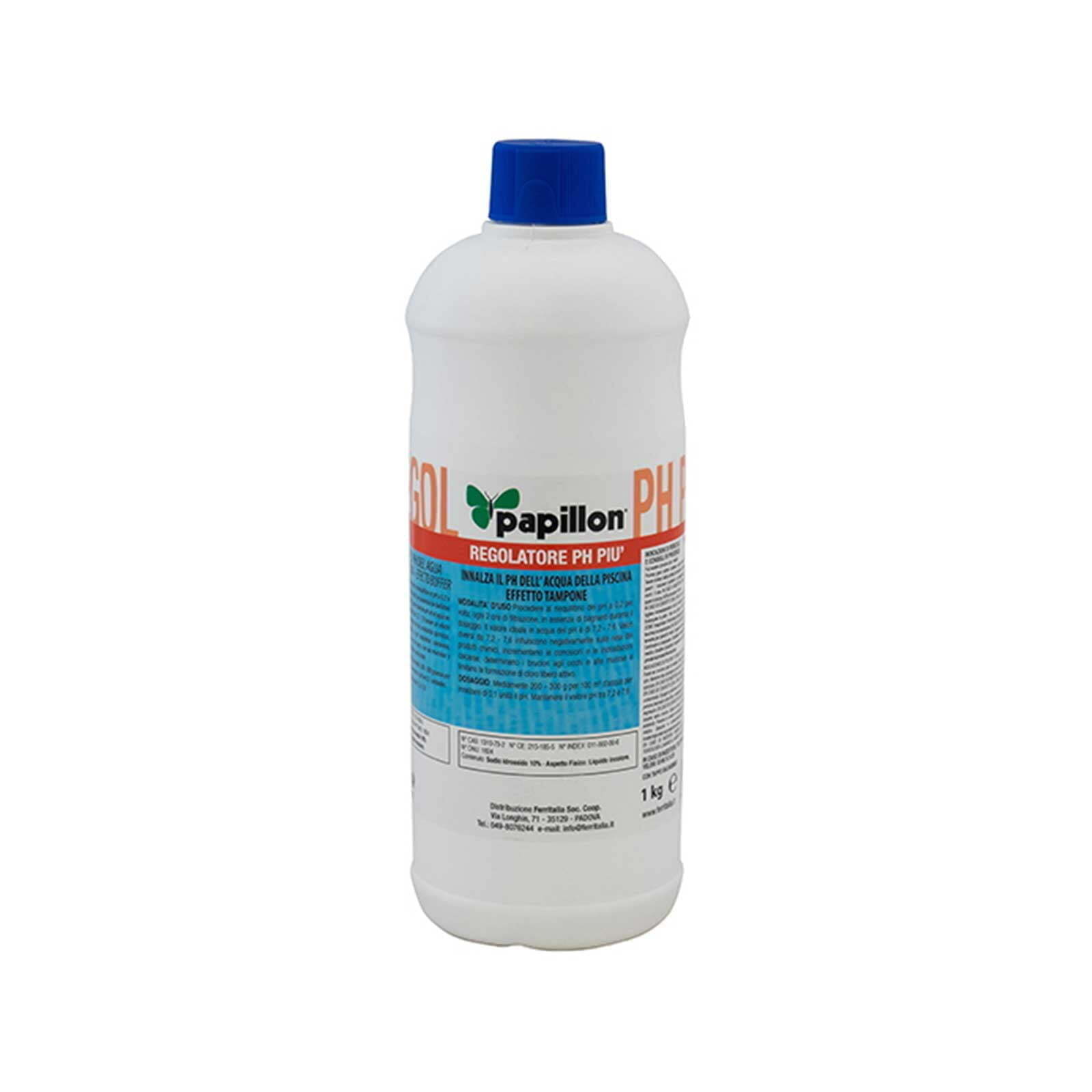 Regolatore pH più per piscina Papillon 1 Kg liquido