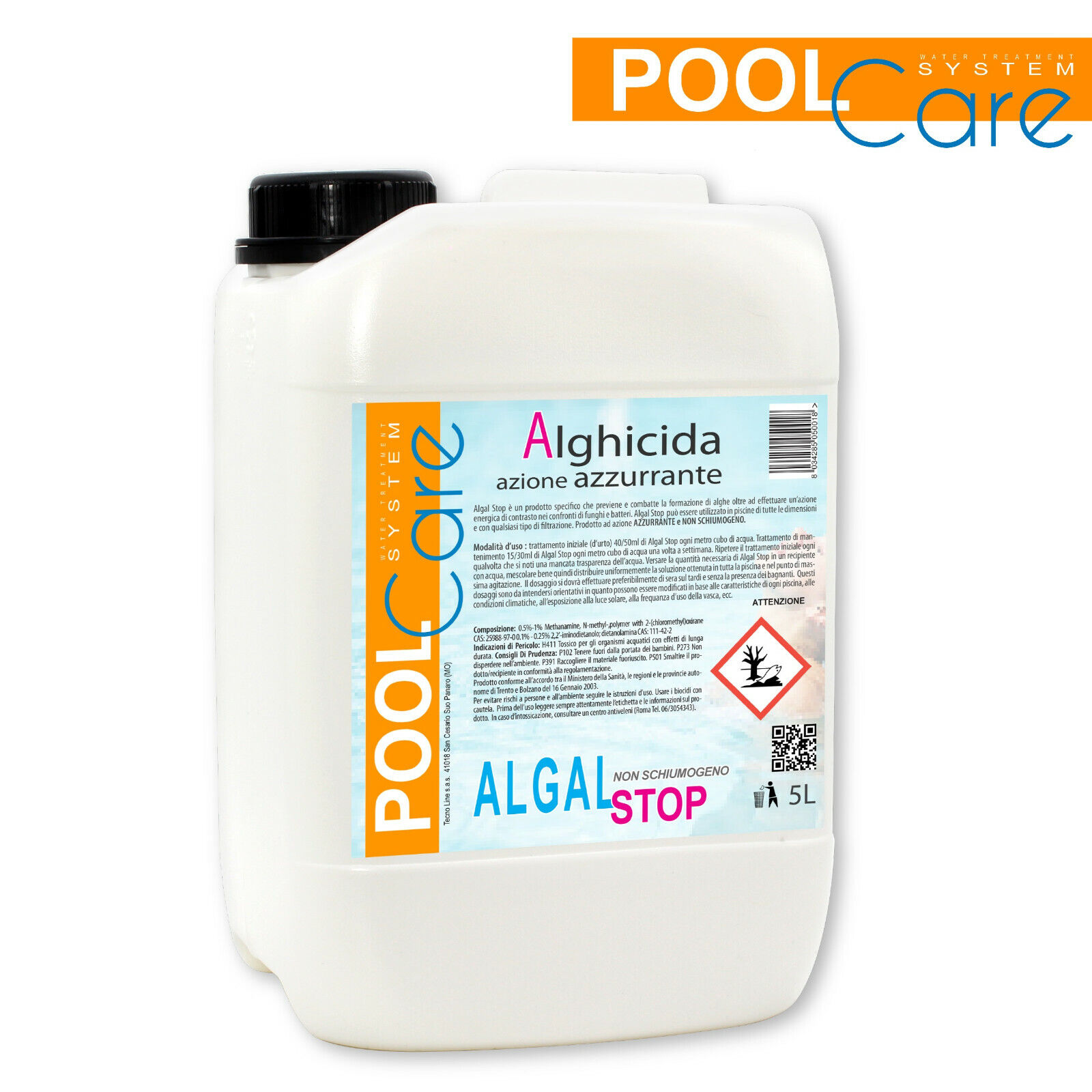ALGAL Stop 5 Litri - Antialga concentrato Non SCHIUMOGENO +Dosatore