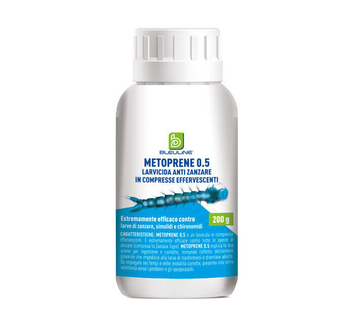 METOPRENE 0.5 GR.200 IN COMPRESSE PZ.100 LARVICIDA ANTI ZANZARE ZANZARA TIGRE