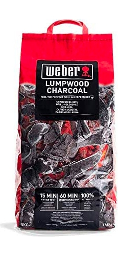WEBER Sacchetto Carbone per Griglia Barbecue confezione 5 Kg 17825
