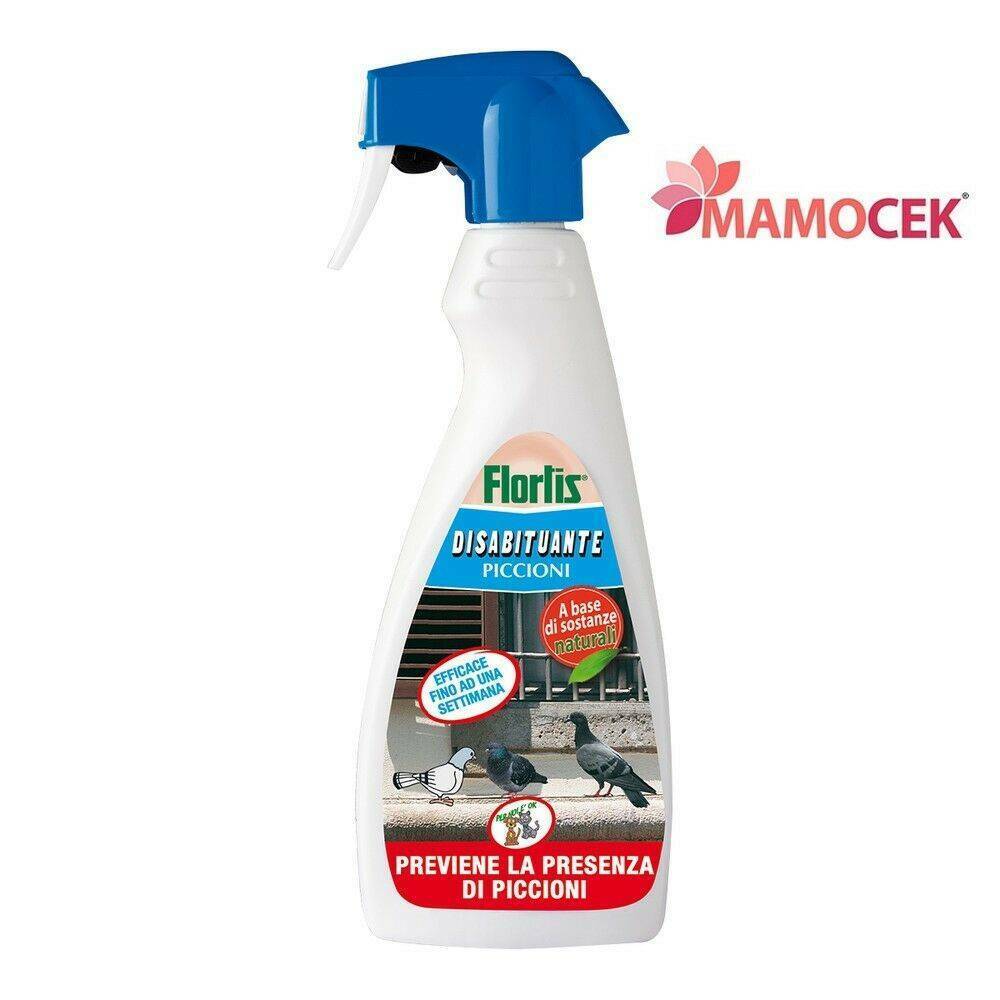 FLORTIS Disabituante dissuasore scaccia piccioni colombe 500ml sostanza naturale