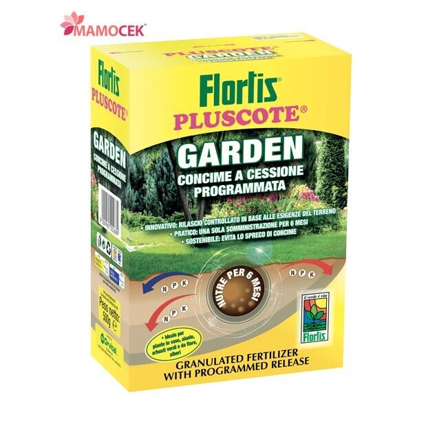 FLORTIS Pluscote concime granulare arbusti fiori alberi 1Kg cessione programmata
