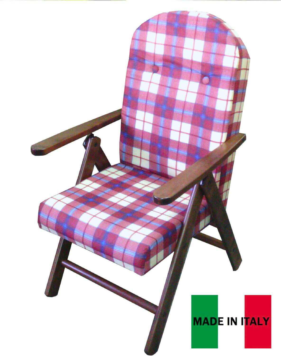 Poltrona da Giardino Reclinabile Amalfi Colore Bordeaux Mas Legno Amalfi/Bord