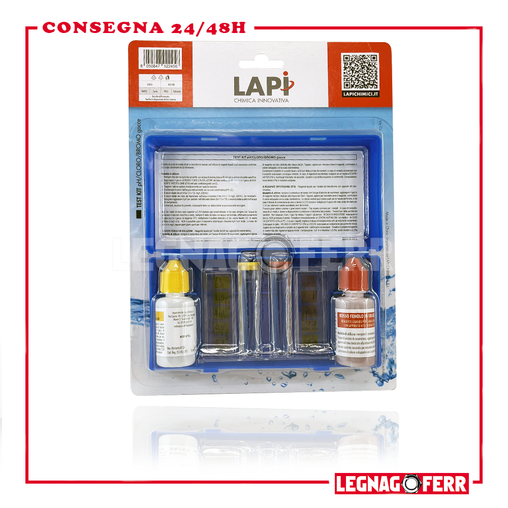 Test Kit Ph e Cloro / Bromo Gocce LAPI
