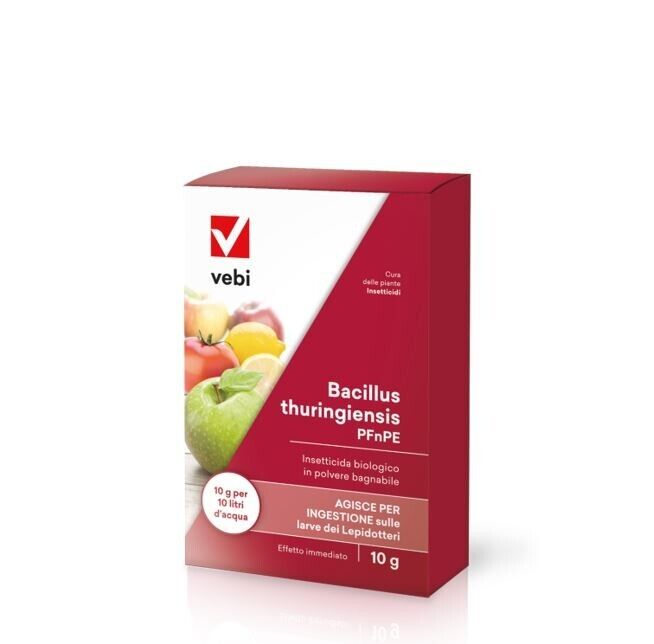 Bacillus thuringiensis Vebi Insetticida biologico astuccio da 10 gr PFnPE BIO