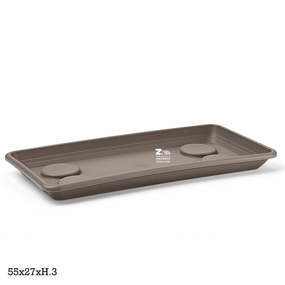 SOTTOFIORIERA SOTTOVASO ANTHEA AVANA/ TORTORA CM 55x27x3 H X FIORIERA CM 60