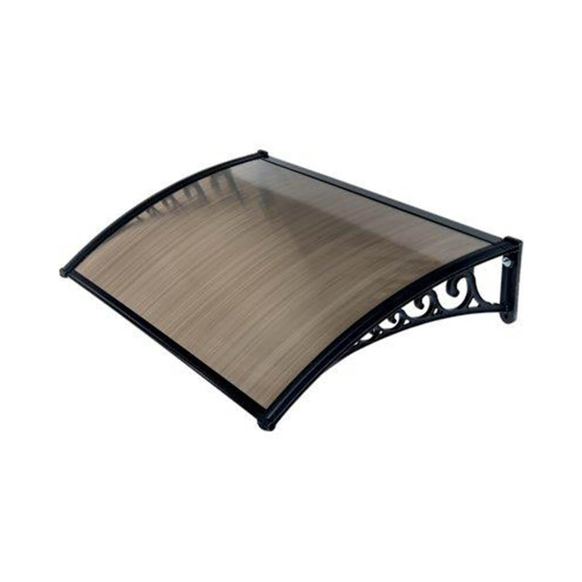 Pensilina in policarbonato alveolare fume stars cm 160x 120