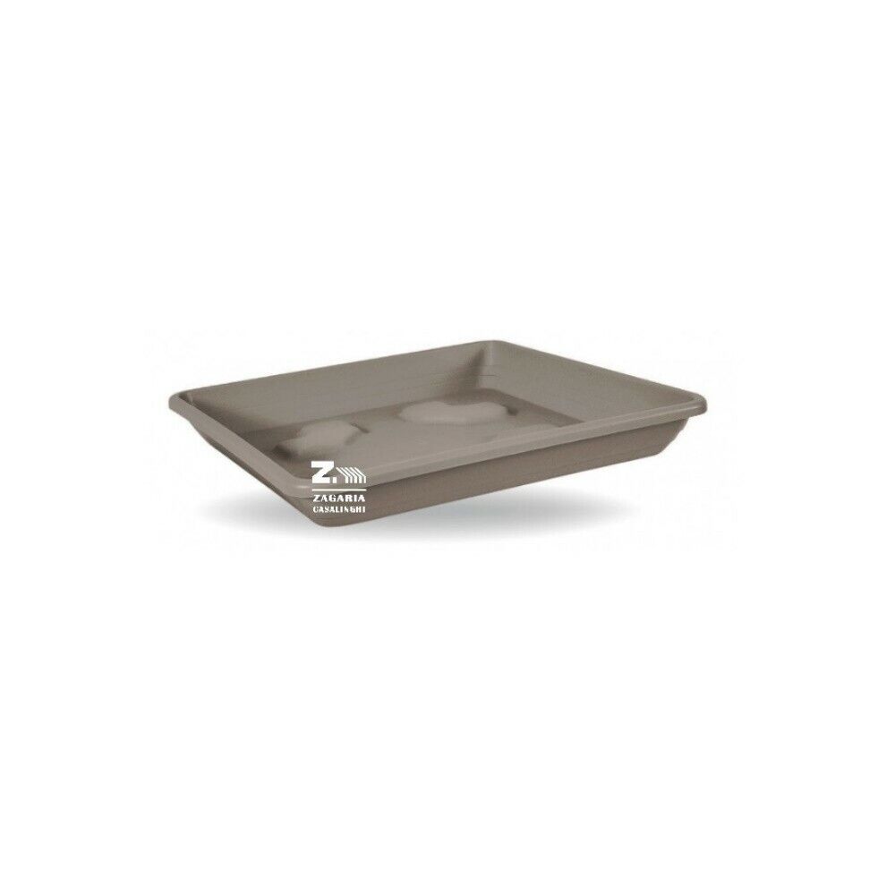 SOTTOVASO QUADRATO IN PLASTICA CM 30X30 COLOR AVANA PER VASO QUADRATO CM 32X32