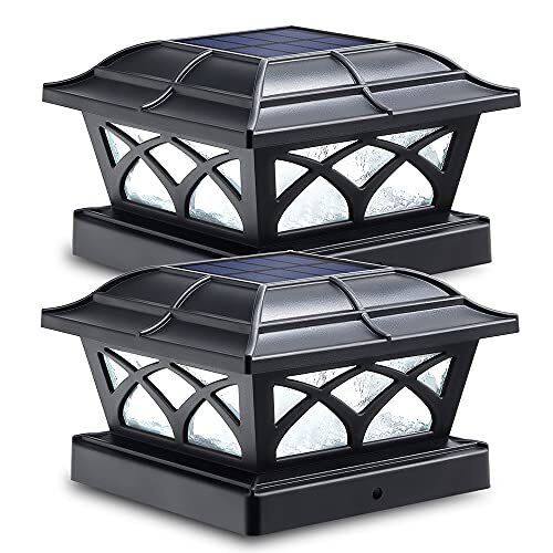 Siedinlar Luci Solari Esterno Luci Postali Solari 2 Modalità Luci LED (w8s)