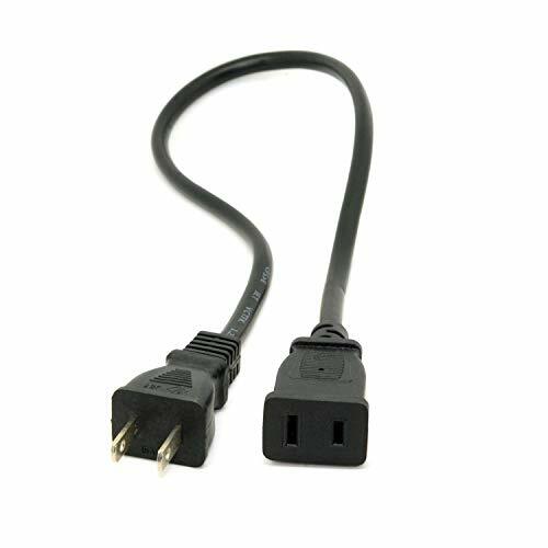 CY USA Outlet Saver Power Extension Cord Cable 2-prong 2 Outlets for NEMA (V2o)