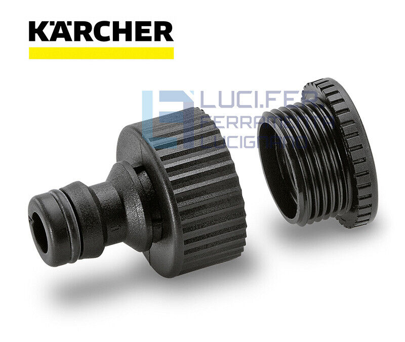 RACCORDO PORTAGOMMA PRESA RUBINETTO 3/4" X 1/2" KARCHER PER TUBO GIARDINO