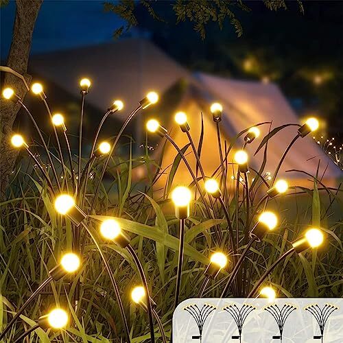 Luci Solari Esterno,4Pezzi 10 LED Luci Solari da Giardino Esterno IP65 (k6m)