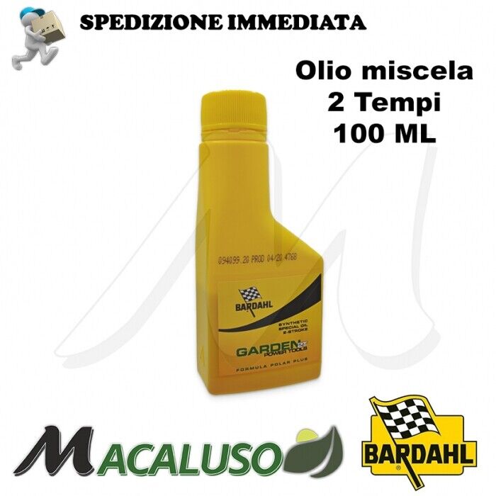 Olio miscela Bardahl Garden Power Tools da 100 ml sintetico decespugliatore moto
