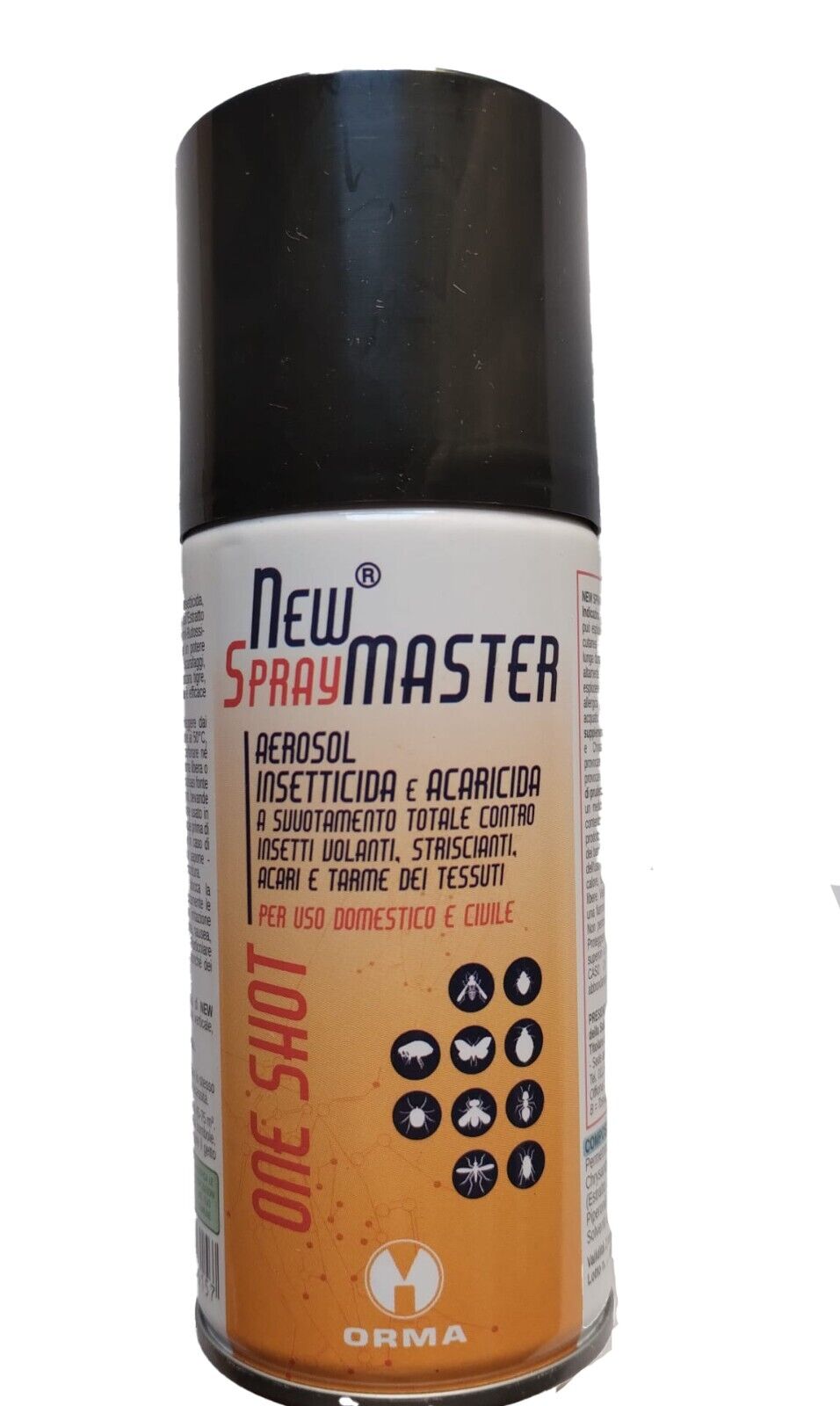 INSETTICIDA AUTOSVUOTANTE NEW SPRAY MASTER ONE SHOT - ZANZARE, MOSCHE, ACARI