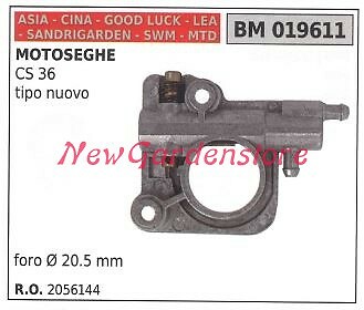 Pompa olio CINA motore motosega CS 36 tipo nuovo 019611
